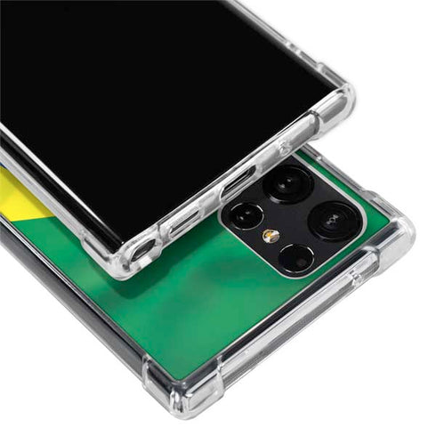 Brazil Flag Galaxy S22 Ultra Clear Case